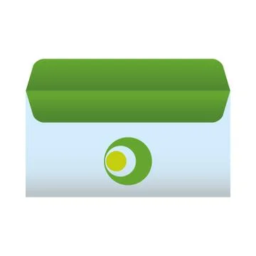 Envelope open with stationery template Illustrazione stock
