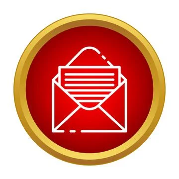 Envelope opening with message, communication icon concept Stock Illustration