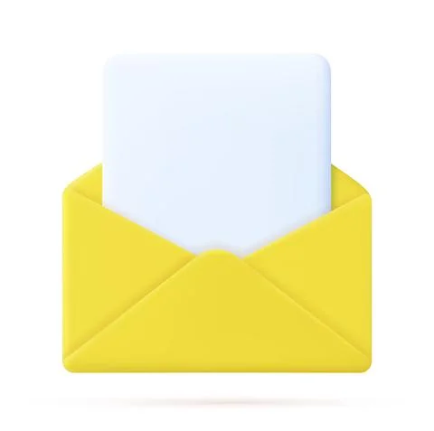 Envelope with paper documents icon. Illustrazione stock