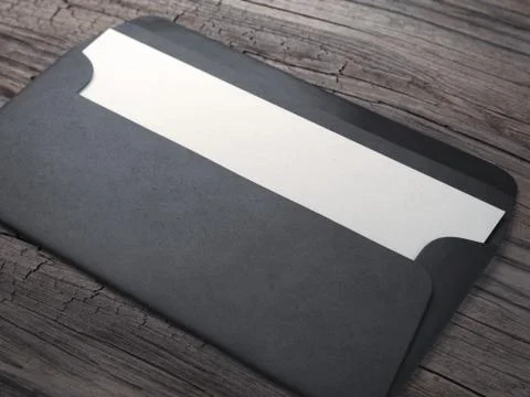 Envelope with paper Illustrazione stock