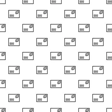 Envelope pattern seamless design illustrating postal communication Illustrazione stock