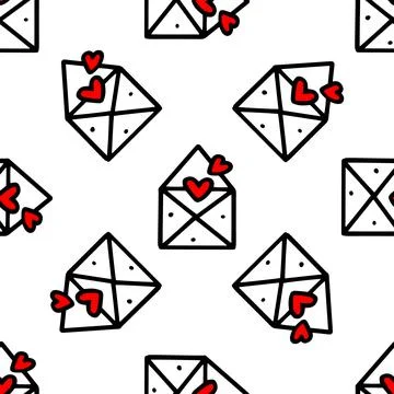 Envelope pattern. Vector illustration Stock Illustration