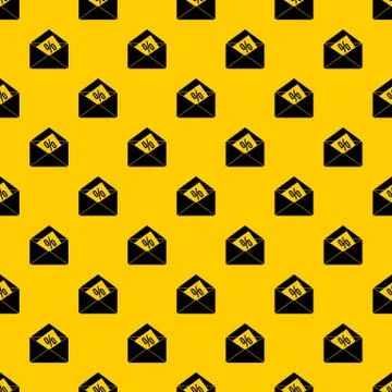Envelope with percentage pattern vector 스톡 일러스트