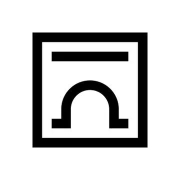 Envelope pixel perfect icon Ilustração Stock