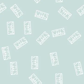 Envelope with purchase line vector seamless pattern 스톡 일러스트