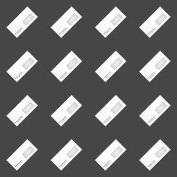 Envelope seamless pattern Stock Illustration