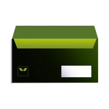 Envelope for sending documents with corporate branding Illustrazione stock