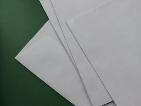 Envelope for sending letters in the post office Stock Photos