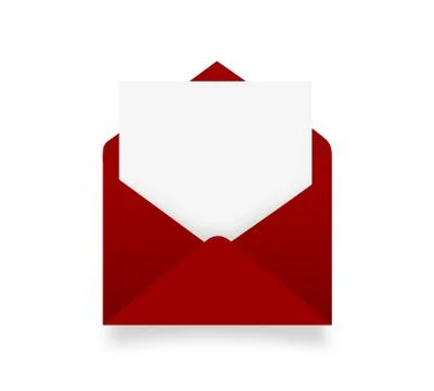 Envelope with sheet Stock Illustration