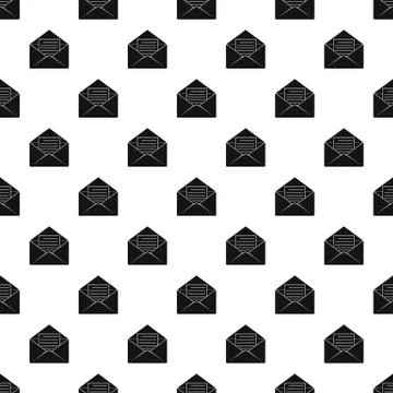 Envelope with sheet of paper pattern 스톡 일러스트