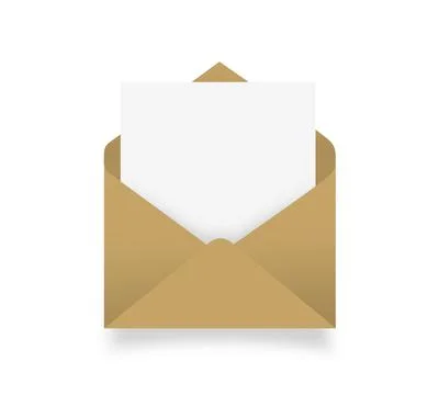 Envelope with sheet Stock-Fotos