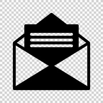 Envelope Solid Icon. Editable Stroke. Can be used for website UI and mobile Stock Illustration