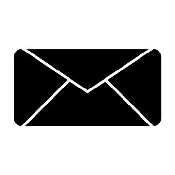 Envelope solid icon. Letter vector illustration isolated on white. Email glyph Stock Illustration