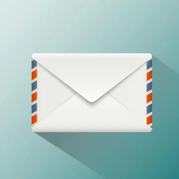 Envelope style flat graphics Stock Illustration