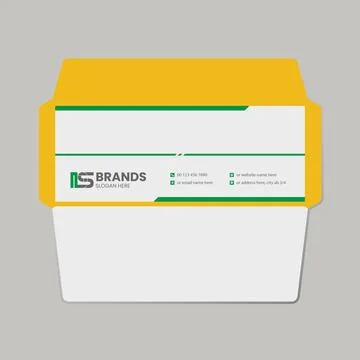 Envelope template design イラスト素材