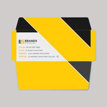 Envelope template design イラスト素材