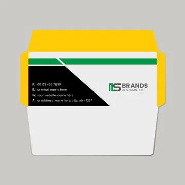 Envelope template design イラスト素材