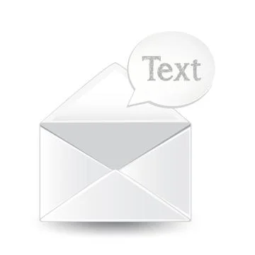 Envelope Text Stock Illustration