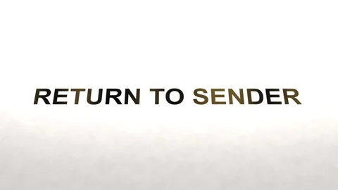 Envelope Text Series 7 - Return to Sender Vidéo 348215939