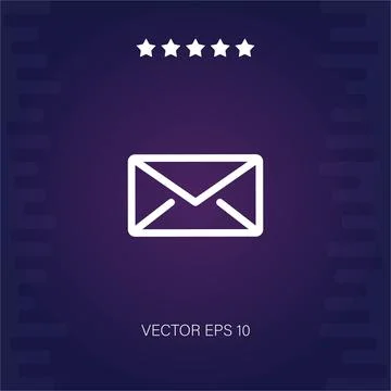 Envelope vector icon Illustrazione stock