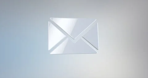 Envelope White 3d Icon Stock Footage 66781340