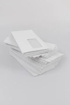 Envelope on white Stock Photos
