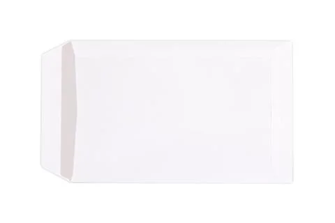 Envelope on white Stock Photos