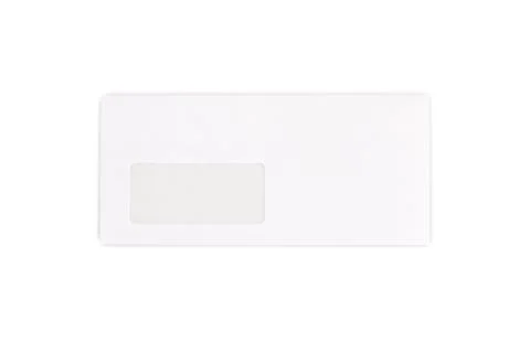 Envelope on white Stock Photos