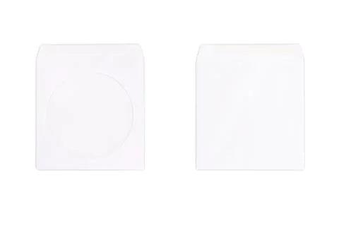 Envelope on white Stock Photos