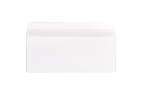 Envelope on white Stock Photos
