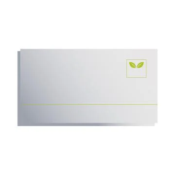 Envelope white for sending documents with corporate branding Illustrazione stock
