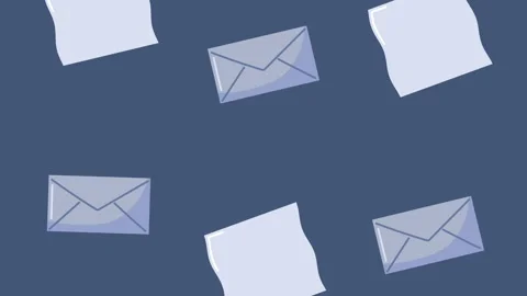 Envelopes and documents pattern animated 動画素材 154751205