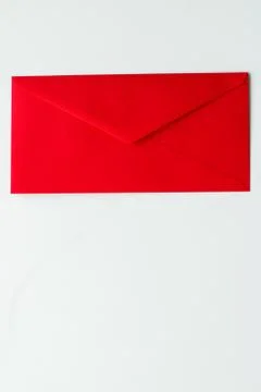 Envelopes on marble background, message concept Stock Photos