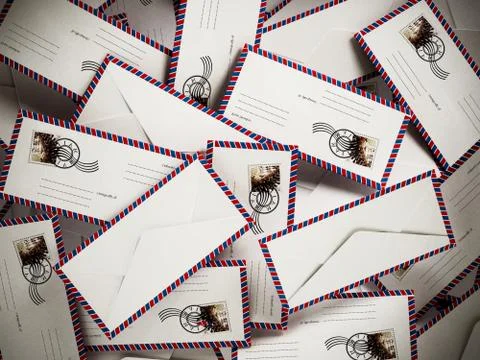 Enveloppe stack Stock Illustration