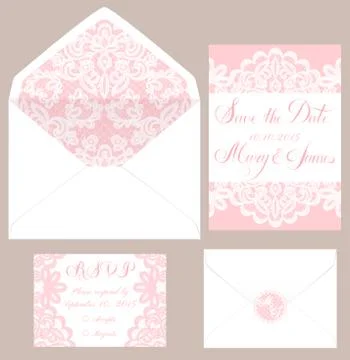 Envelops and cards Stock Illustration