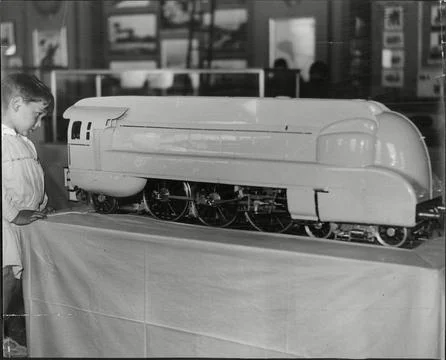 An Envious Glance At One Of The Latest Models Of Streamlined Locomotives Shown A Stock Photos