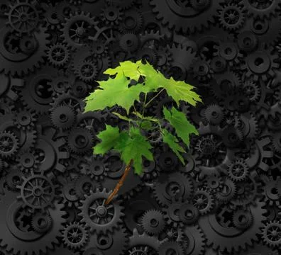 Environment and business 库存插图