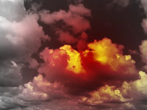 Environment  apocalyptic, end of the world concept, global warming Stock Illustration
