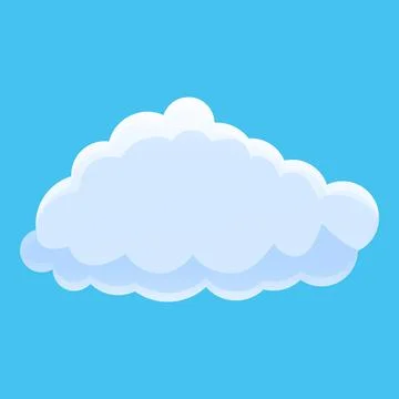 Environment cloud icon, cartoon style Stock Illustration