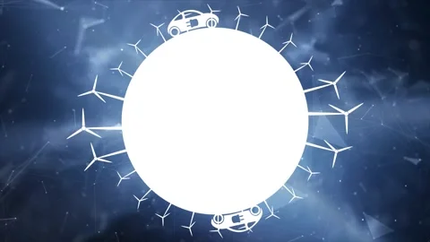 Environment concept electricity loop animation Stock Footage 338403444