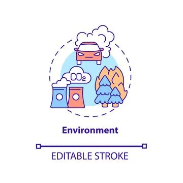 Environment concept icon Stockillustratie