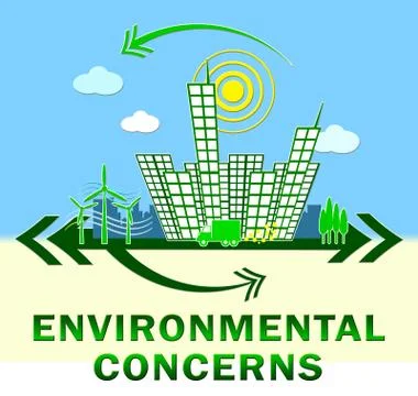 Environment Concerns Design Shows Nature 3d Illustration Ilustración de archivo