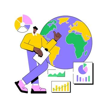 Environment data analytics abstract concept vector illustration. Stock Illustration