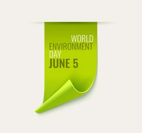 Environment Day Tag Stock Illustration