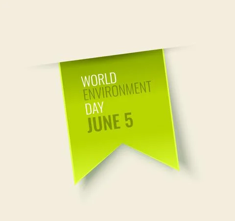 Environment Day Tag Stock Illustration