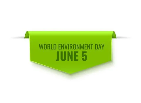 Environment Day Tag Stock Illustration