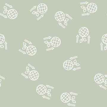 Environment deterioration line seamless pattern sign Illustrazione stock