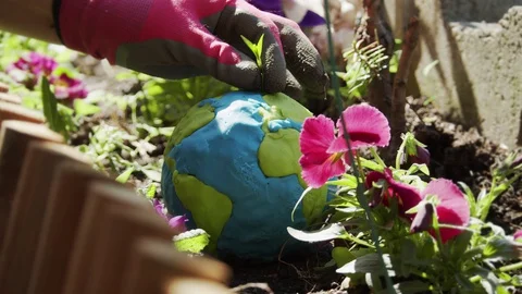 Environment Earth Day In the hands of trees growing seed planting Stock Footage 128867094