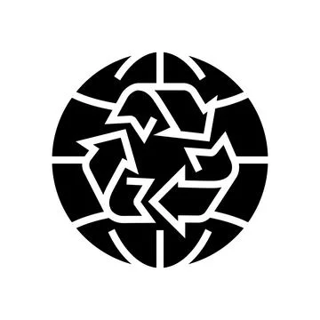 Environment ecosystem glyph icon vector illustration Stock Illustration