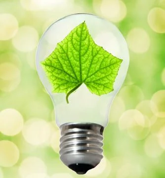 Environment friendly bulb Stock Illustration